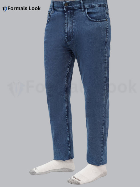 Blue Color Imported Stuff In Stretch Jean Pant